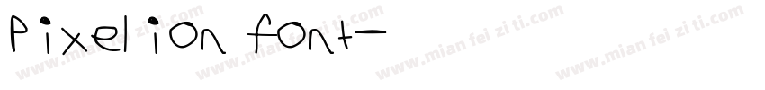 pixelion font字体转换
